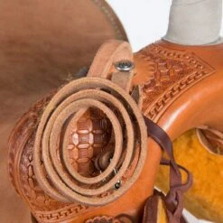 Martin Saddlery Martin Saddlery Rancher 1/2 Breed Waffle Stamped W/ San Carlos W/ Pencil Roll -Saddle Gear Pro Sales NRS 64NWF detail2