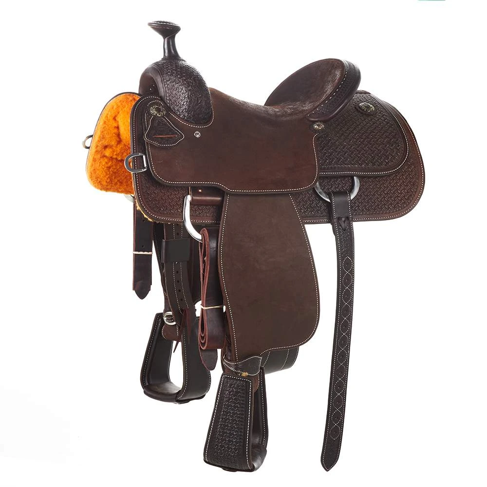 Martin Saddlery Chocolate Hard Seat Team Roper 2 Martin Saddlery Chocolate Hard Seat Team Roper - Image 2