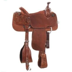 Martin Saddlery Martin Saddlery Weathered Antique Rust Suede Seat Team Roper -Saddle Gear Pro Sales NRS 6750 1