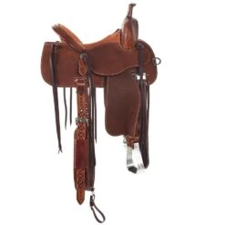 Martin Saddlery Martin Crown C Natural Weathered Antique Waffle With Rust Suede Seat -Saddle Gear Pro Sales NRS 97 7475 1
