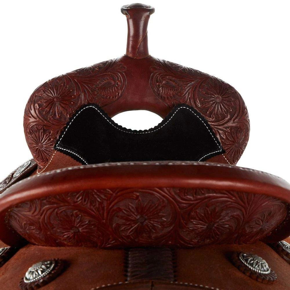 Martin Saddlery 1/8 Breed Sunflower Chestnut Crown C Barrel Saddle 3 Martin Saddlery 1/8 Breed Sunflower Chestnut Crown C Barrel Saddle - Image 3