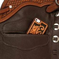 NRS Day Worker Dark Brown Chap -Saddle Gear Pro Sales NRS BLCDBN 3