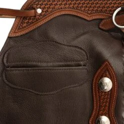 NRS Day Worker Dark Brown Chink -Saddle Gear Pro Sales NRS BWCDBN 2