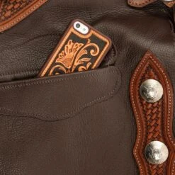 NRS Day Worker Dark Brown Chink -Saddle Gear Pro Sales NRS BWCDBN 4