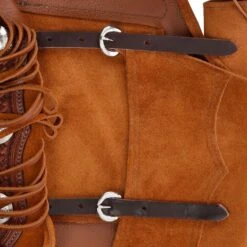 NRS Whiskey Day Worker Chinks -Saddle Gear Pro Sales NRS BWCWHISK 4