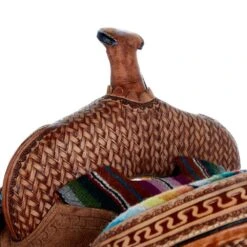 Tough 1 12in. Woven Serape Seat Barrel Saddle -Saddle Gear Pro Sales SR1610 31
