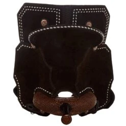 Tomahawk Chocolate Roughout 14 1/2 Inch Barrel Saddle With Tooling And White Buckstitch 9 Tomahawk Chocolate Roughout 14 1/2 Inch Barrel Saddle With Tooling And White Buckstitch -Saddle Gear Pro Sales TH 006 05