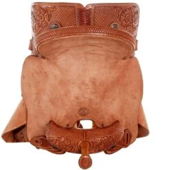 Tomahawk Floral And Basket Combo Tooled Barrel Saddle -Saddle Gear Pro Sales TH 009 05