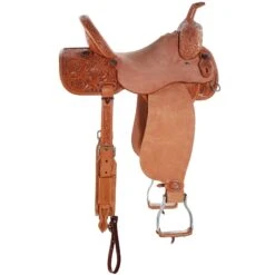 Tomahawk 1/2 Breed Rose Floral Barrel Saddle -Saddle Gear Pro Sales TH 014 04