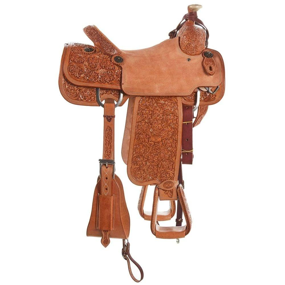 Tomahawk 7/8 Breed Floral Natural Team Roper 2 Tomahawk 7/8 Breed Floral Natural Team Roper - Image 2