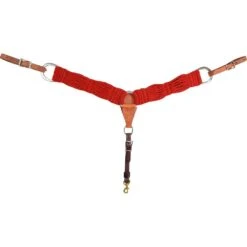 Martin Saddlery 3 Inch Red Mohair Breast Collar -Saddle Gear Pro Sales bc300mohairrd 1